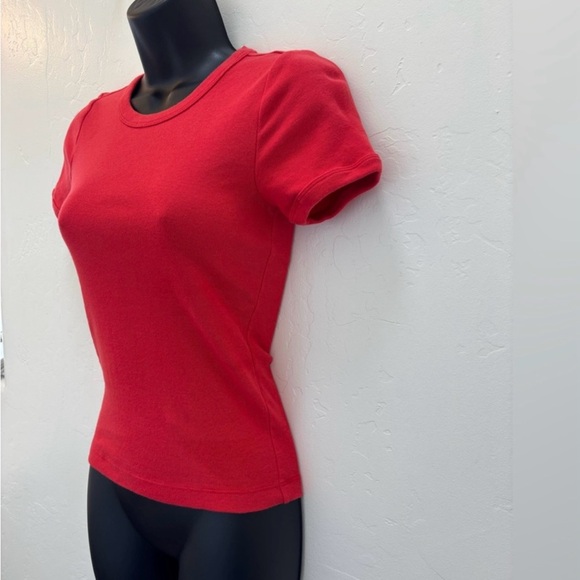 🍒Doen🍒Vivi Cotton Tee in Scarlett Size Small - Picture 6 of 11